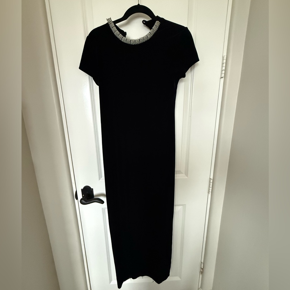 Vintage Patra Velvet Maxi Dress - Navy